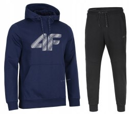 4F MĘSKI DRES BAWEŁNA KOMPLET BLUZA KANGURKA SPODNIE / rozm XXXXL 4XL