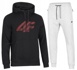 4F MĘSKI DRES BAWEŁNA KOMPLET BLUZA KANGURKA SPODNIE / rozm L