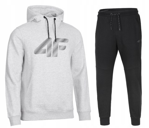 4F MĘSKI DRES BAWEŁNA KOMPLET BLUZA KANGURKA SPODNIE / rozm L