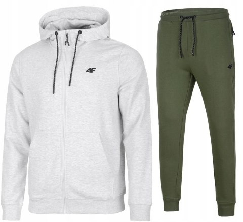 4F MĘSKI DRES BAWEŁNA KOMPLET BLUZA ROZPINANA SPODNIE / rozm XXL