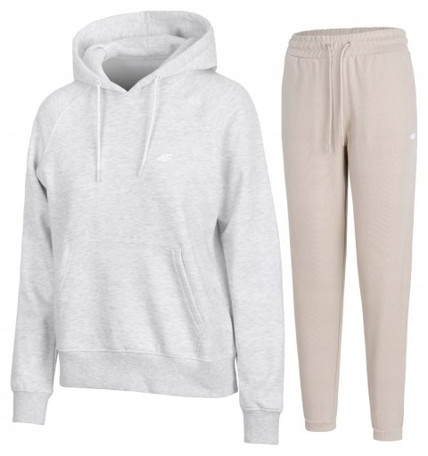 4F DAMSKI DRES BAWEŁNA KOMPLET BLUZA KANGURKA SPODNIE / rozm S