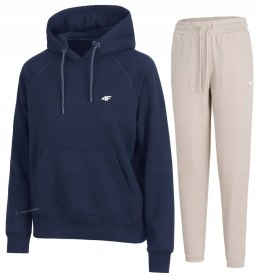 4F DAMSKI DRES BAWEŁNA KOMPLET BLUZA KANGURKA SPODNIE / rozm S