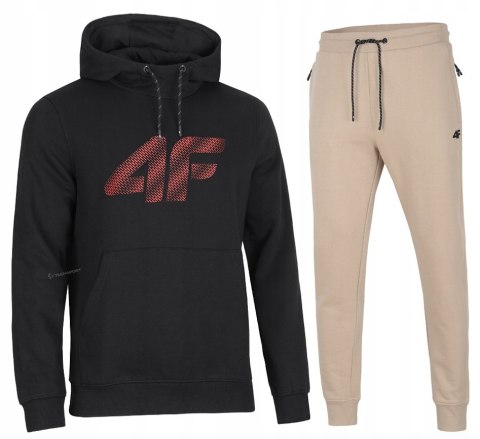 4F MĘSKI DRES BAWEŁNA KOMPLET BLUZA KANGURKA SPODNIE / rozm M