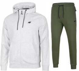 4F MĘSKI DRES BAWEŁNA KOMPLET BLUZA ROZPINANA SPODNIE / rozm XXL