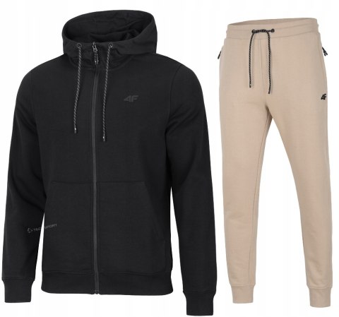 4F MĘSKI DRES BAWEŁNA KOMPLET BLUZA ROZPINANA SPODNIE / rozm M