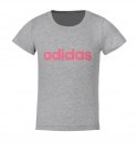 ADIDAS DZIEWCZĘCA KOSZULKA BAWEŁNIANA T-SHIRT 100% BAWEŁNA Z NAPISEM / 170