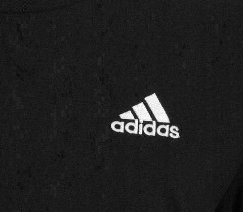 ADIDAS KOSZULKA T-SHIRT BAWEŁNA | MAŁE LOGO | CZARNA | rozm. L