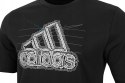 ADIDAS MĘSKA KOSZULKA BASIC BAWEŁNIANA T-SHIRT Z DUŻYM LOGO / rozm. L