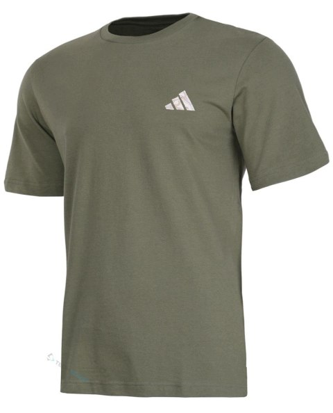 ADIDAS WYGODNA KOSZULKA MĘSKA T-SHIRT 100% BAWEŁNA Z HAFTEM MAŁE LOGO M