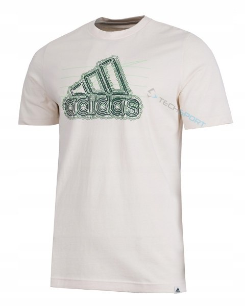 ADIDAS WYGODNA KOSZULKA MĘSKA T-SHIRT LOGO BADGE | roz. L