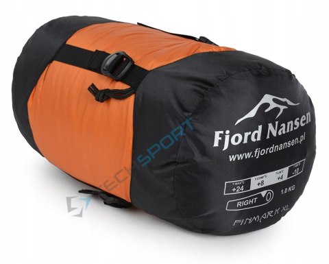 FJORD NANSEN FINMARK XL ŚPIWÓR TYPU MUMIA DO -10st 85x225CM LEWY