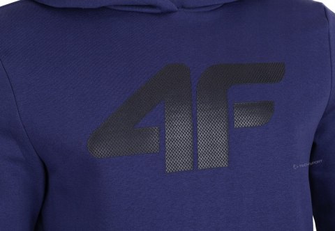 4F OCIEPLANA MĘSKA BLUZA DRESOWA Z KAPTUREM KANGURKA / rozm M