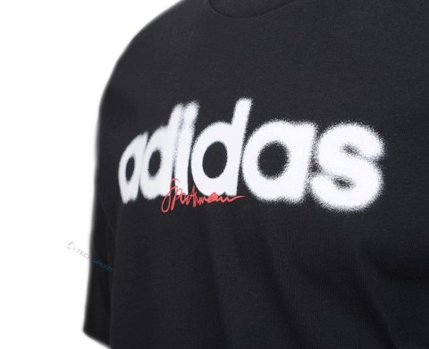 ADIDAS KOSZULKA MĘSKA BAWEŁNIANA T-SHIRT Z NADRUKIEM CZARNY 3XL