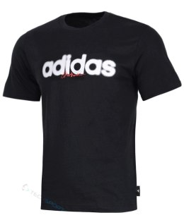ADIDAS KOSZULKA MĘSKA BAWEŁNIANA T-SHIRT Z NADRUKIEM CZARNY M