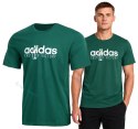ADIDAS KOSZULKA MĘSKA BAWEŁNIANA T-SHIRT Z NADRUKIEM ZIELONY 3XL