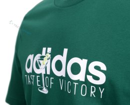 ADIDAS KOSZULKA MĘSKA BAWEŁNIANA T-SHIRT Z NADRUKIEM ZIELONY 3XL