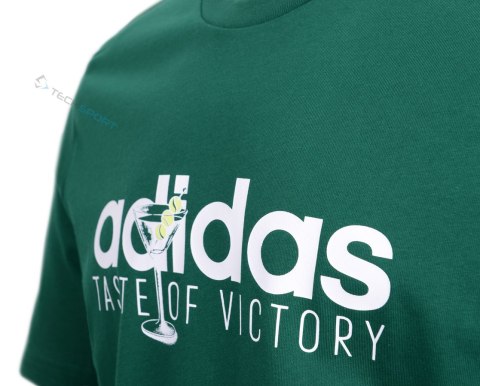 ADIDAS KOSZULKA MĘSKA BAWEŁNIANA T-SHIRT Z NADRUKIEM ZIELONY 3XL