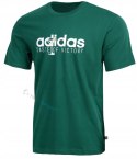 ADIDAS KOSZULKA MĘSKA BAWEŁNIANA T-SHIRT Z NADRUKIEM ZIELONY 3XL