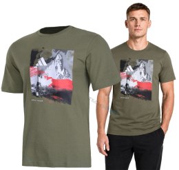 ADIDAS KOSZULKA MĘSKA BAWEŁNIANA Z GRAFIKĄ Z PRZODU / rozm. M