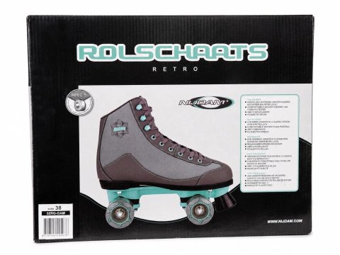 NIJDAM ROLKI WROTKI RETRO SZNUROWANE roz. 38