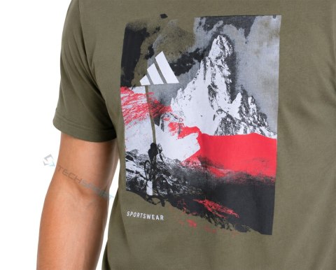 ADIDAS WYGODNA KOSZULKA MĘSKA T-SHIRT 100% BAWEŁNA Z GRAFIKĄ / roz. XXL