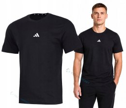 ADIDAS WYGODNA MĘSKA KOSZULKA BAWEŁNIANA BASIC Z HAFTOWANYM LOGIEM / 3XL
