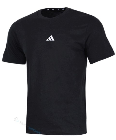 ADIDAS WYGODNA MĘSKA KOSZULKA BAWEŁNIANA BASIC Z HAFTOWANYM LOGIEM / L
