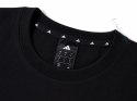 ADIDAS WYGODNA MĘSKA KOSZULKA BAWEŁNIANA BASIC Z HAFTOWANYM LOGIEM / L