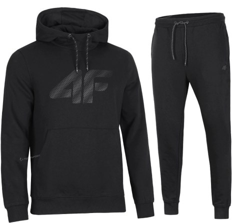 4F OCIEPLANY MĘSKI DRES BAWEŁNA KOMPLET BLUZA KANGURKA SPODNIE / rozm L