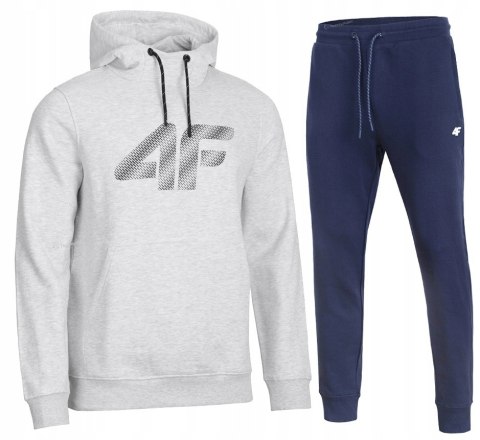 4F OCIEPLANY MĘSKI DRES BAWEŁNA KOMPLET BLUZA KANGURKA SPODNIE / rozm XXL