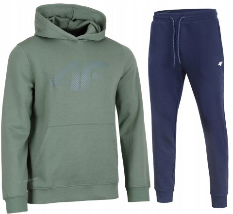 4F OCIEPLONY MĘSKI DRES BAWEŁNA KOMPLET BLUZA SPODNIE / rozm M
