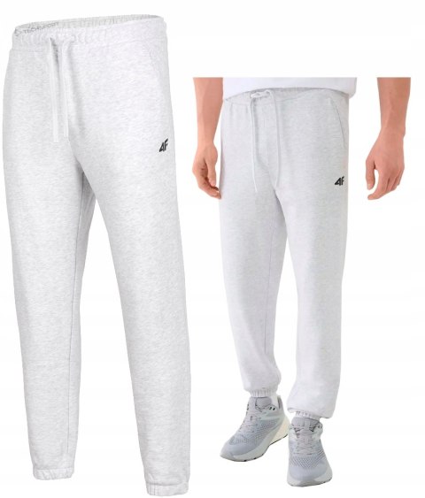 4F OCIEPLANE MĘSKIE SPODNIE DRESOWE DRESY JOGGERY BAWEŁNA / rozm XXXL 3XL
