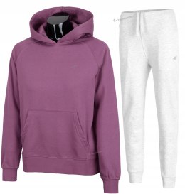 4F OCIEPLANY DAMSKI DRES BAWEŁNA KOMPLET DRESOWY BLUZA SPODNIE / rozm XL