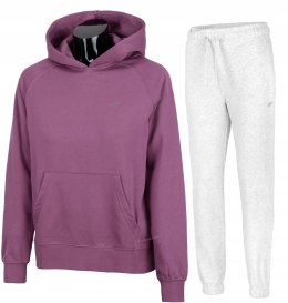 4F OCIEPLANY DAMSKI DRES BAWEŁNA KOMPLET DRESOWY BLUZA SPODNIE / rozm M