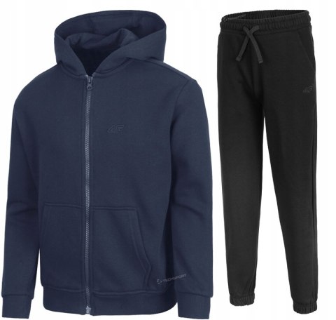 4F OCIEPLANY DZIEWCZĘCY DRES KOMPLET BLUZA SPODNIE / rozm 134