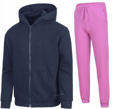 4F OCIEPLANY DZIEWCZĘCY DRES KOMPLET BLUZA SPODNIE / rozm 134