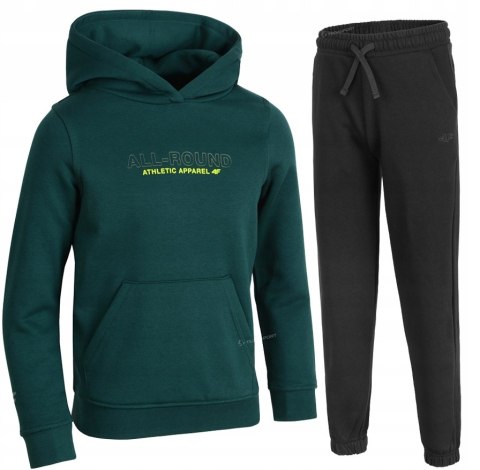 4F OCIEPLANY CHŁOPIĘCY DRES KOMPLET BLUZA KANGURKA SPODNIE / rozm 146