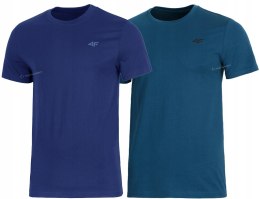 4F ZESTAW 2szt. 2-PAK MĘSKA KOSZULKA T-SHIRT 100% BAWEŁNA / rozm M