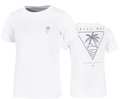 4F CHŁOPIĘCA KOSZULKA T-SHIRT BAWEŁNA / 164
