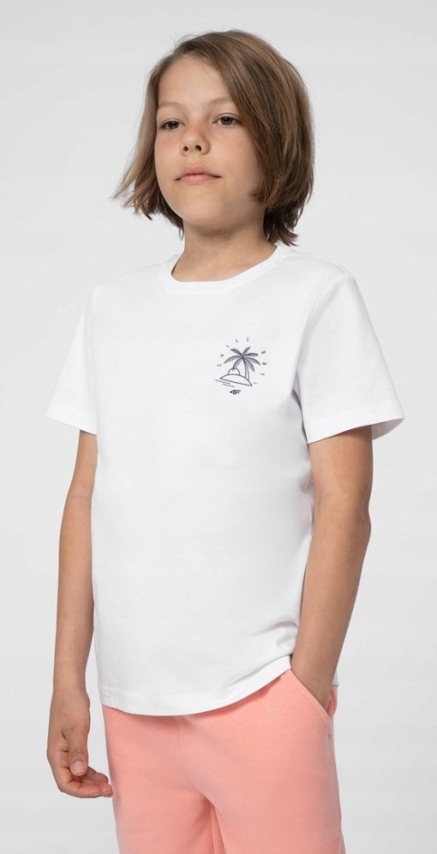 4F CHŁOPIĘCA KOSZULKA T-SHIRT BAWEŁNA / 164