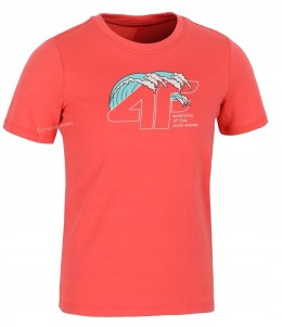 4F CHŁOPIĘCA KOSZULKA T-SHIRT BAWEŁNA / rozm 140