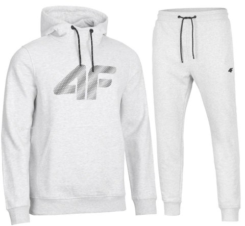 4F OCIEPLANY MĘSKI DRES BAWEŁNA KOMPLET BLUZA KANGURKA SPODNIE / rozm L