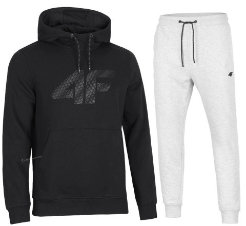 4F OCIEPLANY MĘSKI DRES BAWEŁNA KOMPLET BLUZA KANGURKA SPODNIE / rozm XL