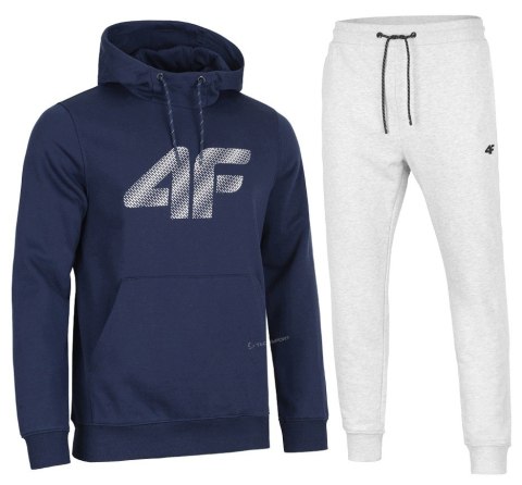 4F OCIEPLANY MĘSKI DRES BAWEŁNA KOMPLET BLUZA KANGURKA SPODNIE / rozm M