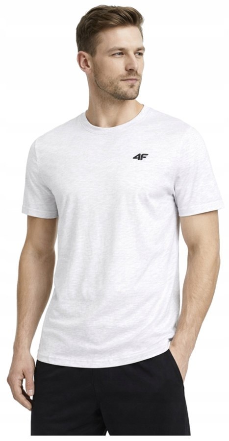 4F ZESTAW 3szt. 3-PAK MĘSKA KOSZULKA T-SHIRT 100% BAWEŁNA / rozm L