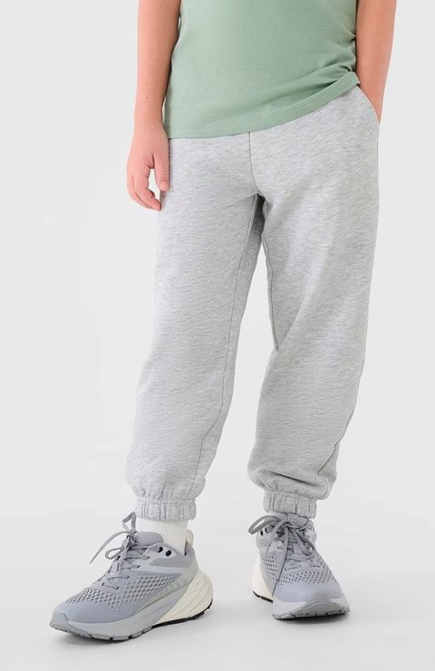 4F CHŁOPIĘCE SPODNIE DRESOWE DRESY BAWEŁNA JOGGERY / rozm 140