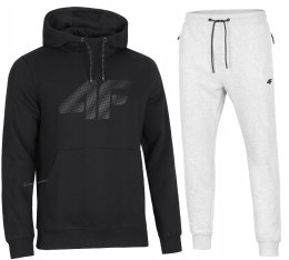 4F MĘSKI DRES BAWEŁNA KOMPLET BLUZA KANGURKA SPODNIE / rozm XXL
