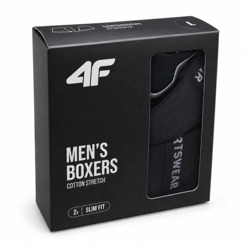 4F 2-PAK MĘSKIE BOKSERKI BIELIZNA MAJTKI BAWEŁNA / rozm XL
