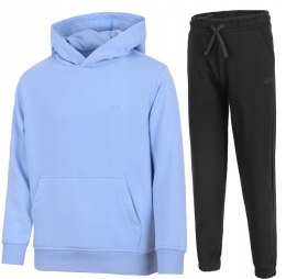 4F CHŁOPIĘCY DRES KOMPLET BLUZA KANGURKA SPODNIE / rozm 140