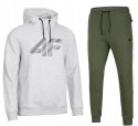 4F MĘSKI DRES BAWEŁNA KOMPLET BLUZA KANGURKA SPODNIE / rozm XXL